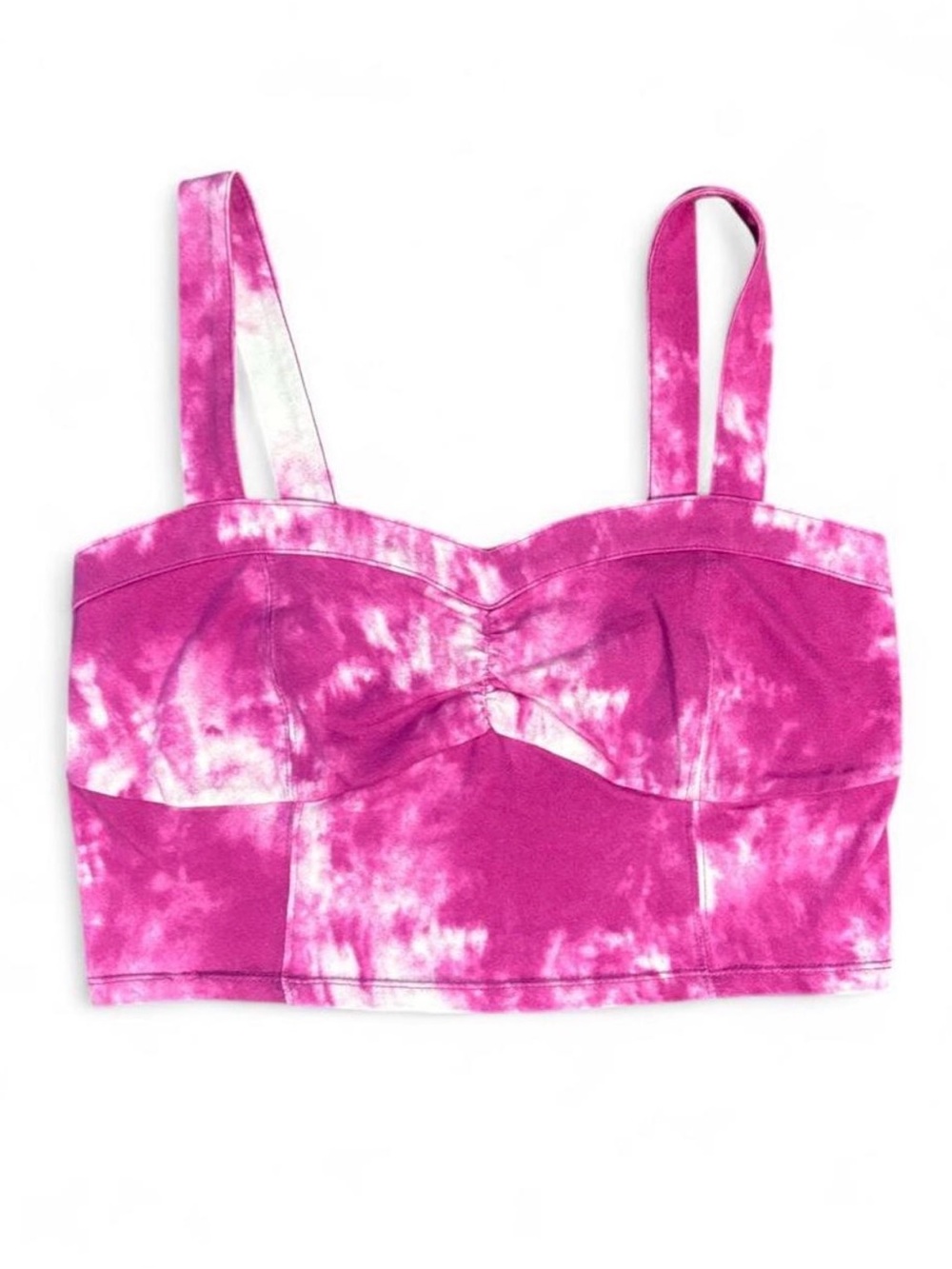 Vintage Mudd Pink Tie-Dye Bralette Crop Top
